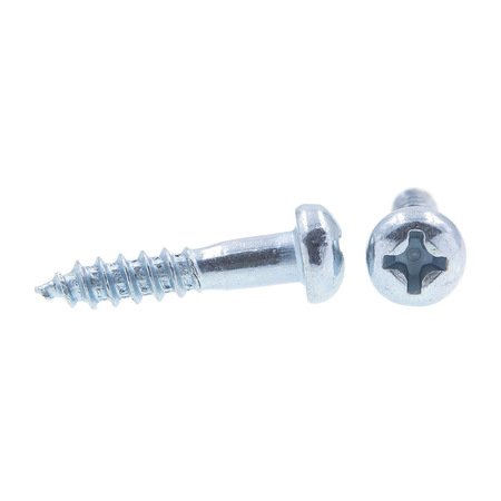 Prime-Line Wood Screw Round Head Phillips Drive #5 X 5/8in Zinc Plated Steel 50PK 9207268